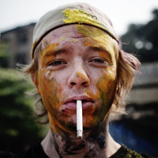 On assignment in Mumbai, India during Holi
